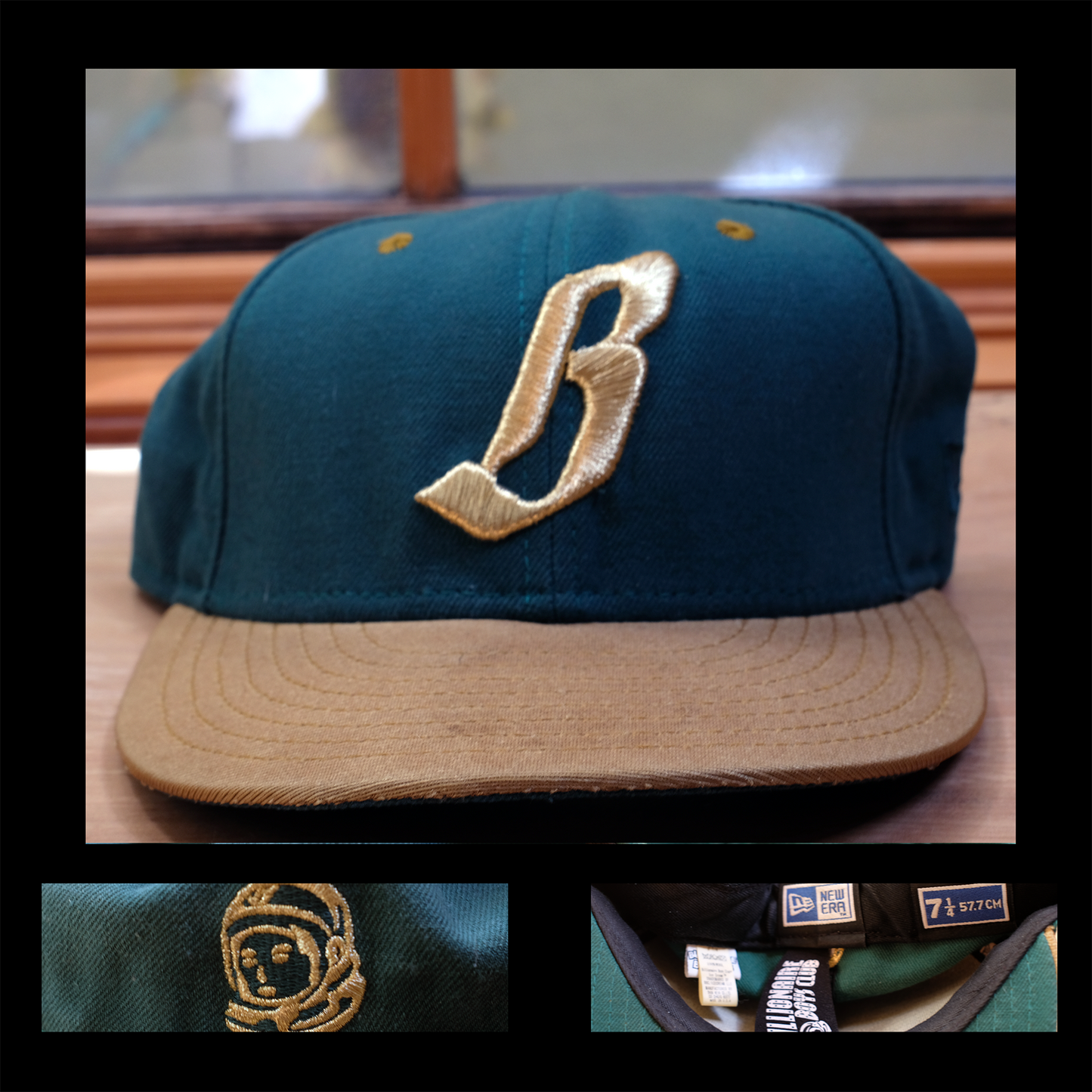 Billionaire Boys Club Green and Gold 59Fifty Trucker Hat