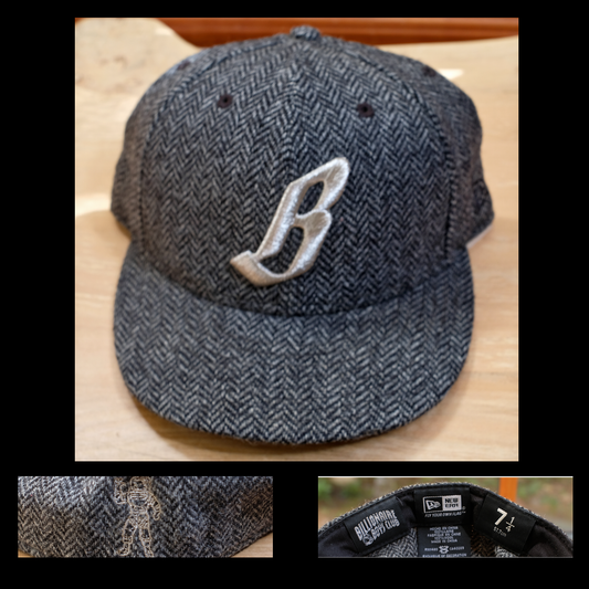 BBC Grey Wool Harris Tweed Trucker Hat