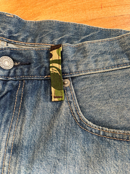 FamShopCustom Uniqlo x Bape "BAPE-fied" denim jeans. 30x30"