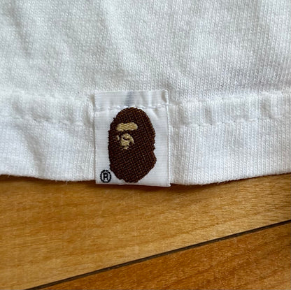 BAPE OG Ape General White Hanes Tee 1990s. Size Medium