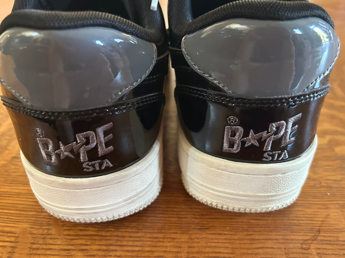 BAPE Sta A Bathing Ape Low Black Grey Sneakers. Men's size 8