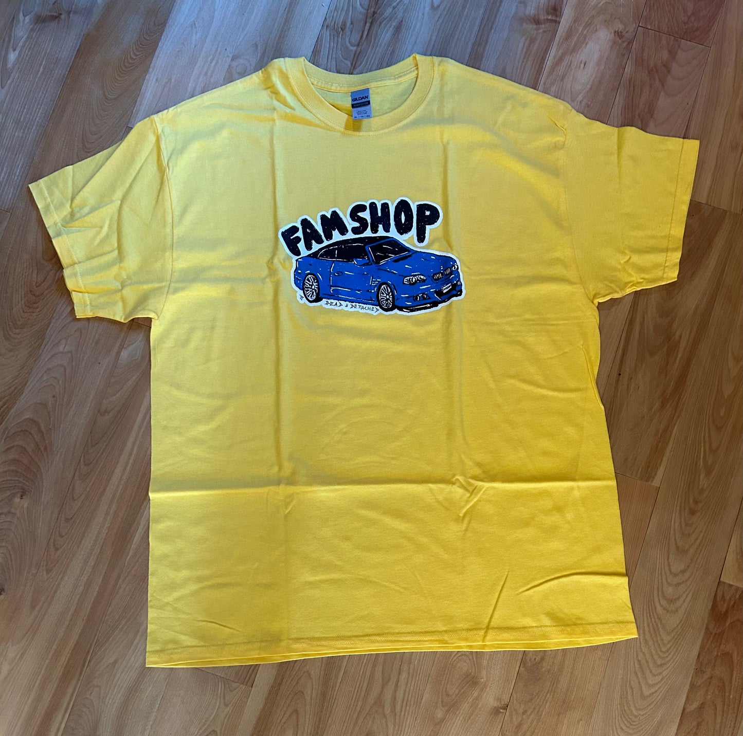 Famshop merch Yellow Blue BMW TShirt