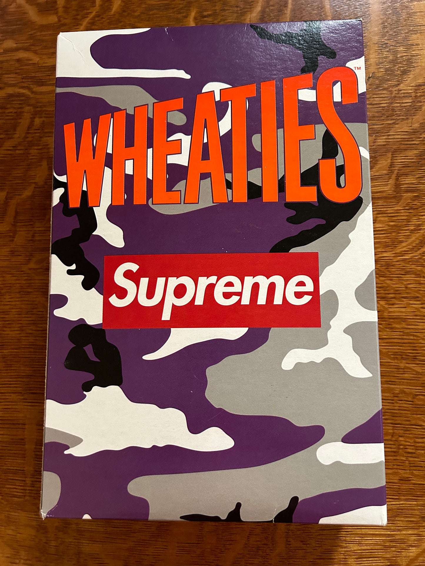 Supreme Wheaties Cereal Box Purple Camo (Lot #1)