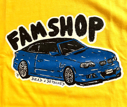 Famshop merch Yellow Blue BMW TShirt