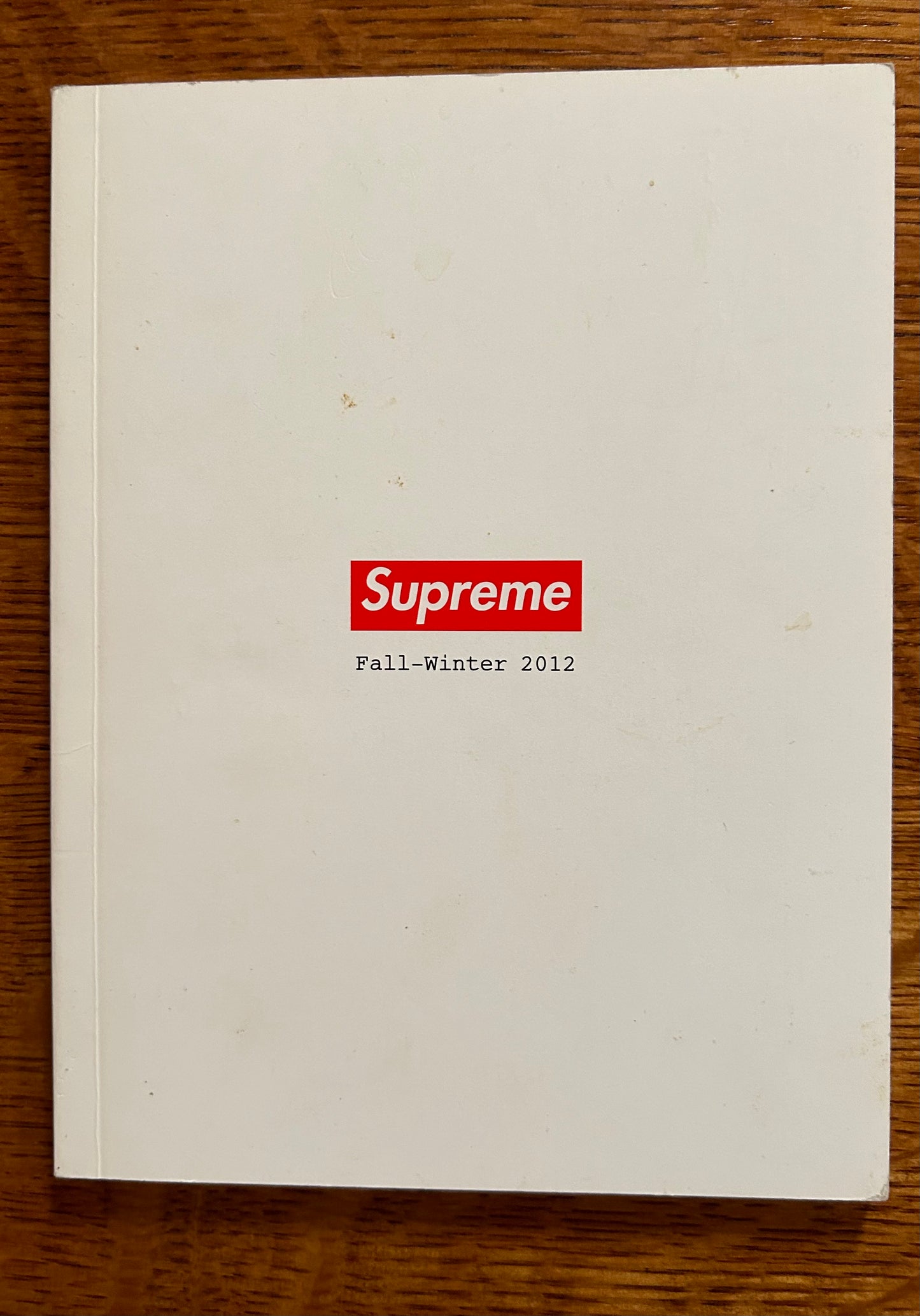 Supreme Fall/Winter 2012 Lookbook Catalog- Lot 1