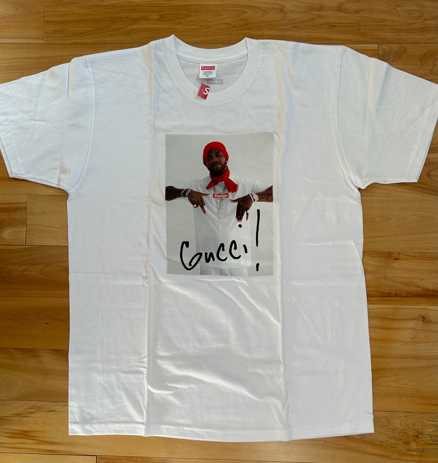 Supreme Gucci Mane Tee White Men's Size XL