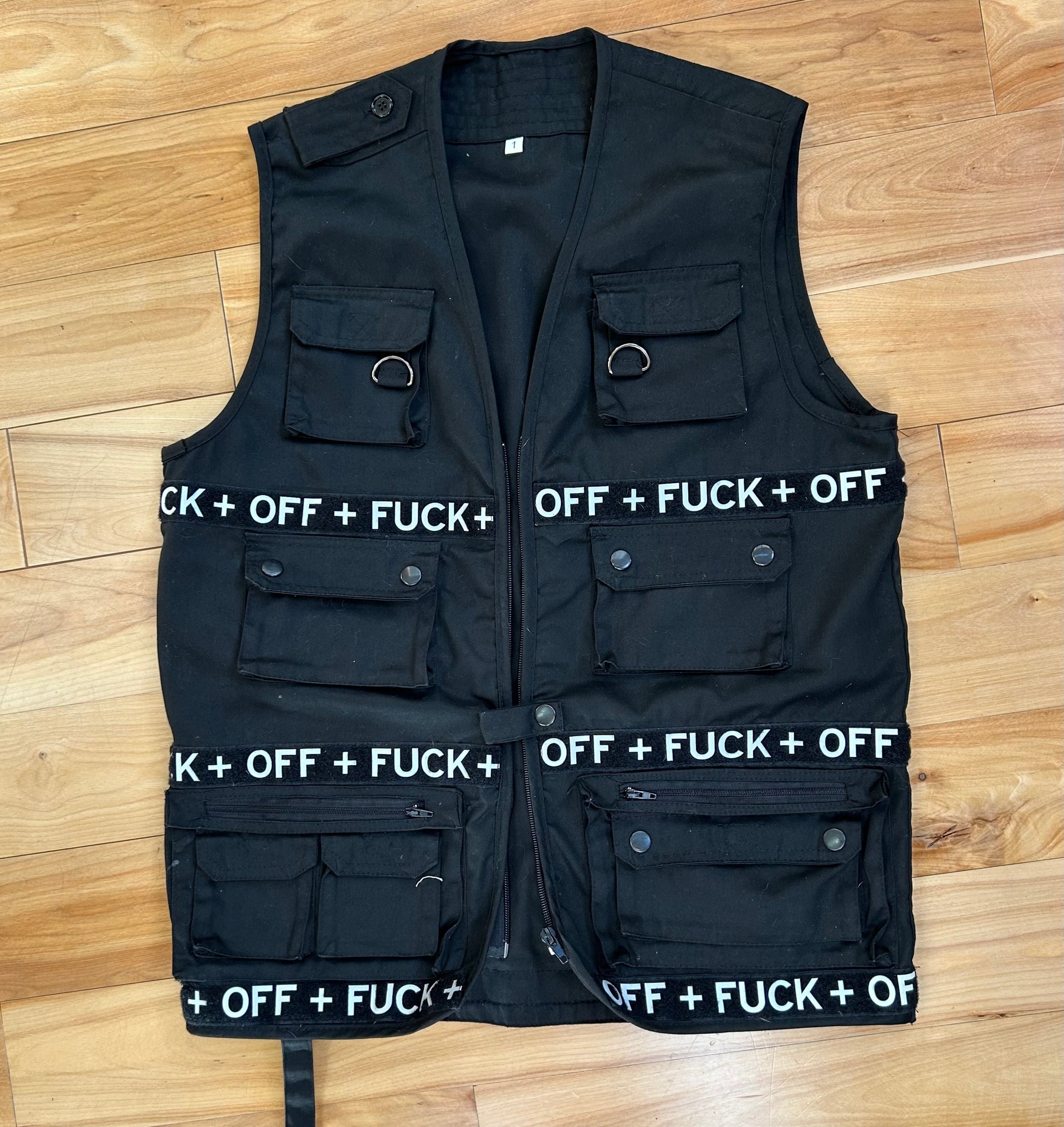 M+RC Noir x Ian Connor F*CK OFF Canvas Vest – FamShop