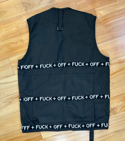 M+RC Noir x Ian Connor F*CK OFF Canvas Vest