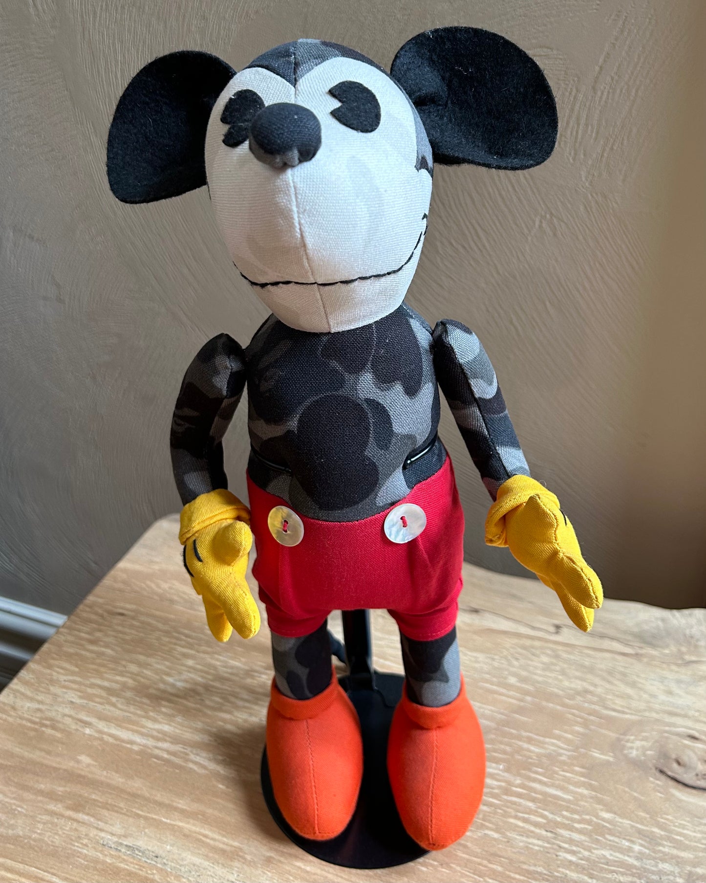 BAPE x Disney Camo Mickey Mouse Plush Doll A Bathing Ape