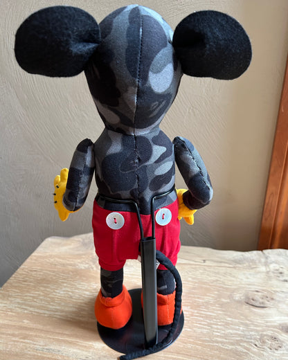 BAPE x Disney Camo Mickey Mouse Plush Doll A Bathing Ape