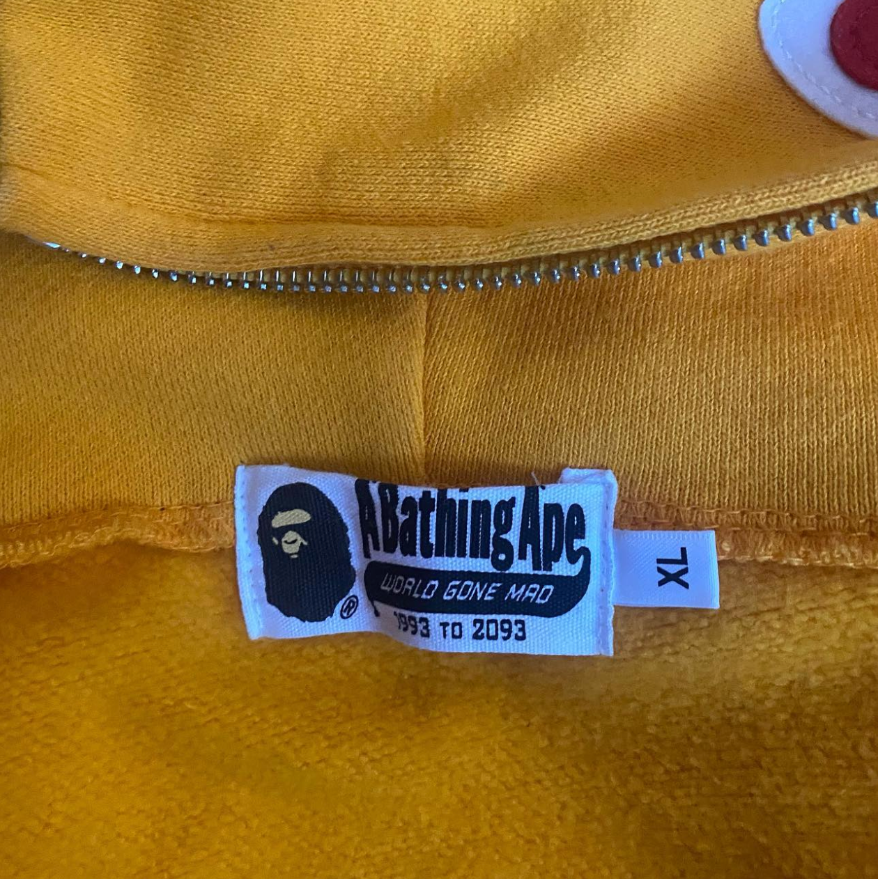 BAPE Orange/First Camo 3rd Gen Shark Hoodie