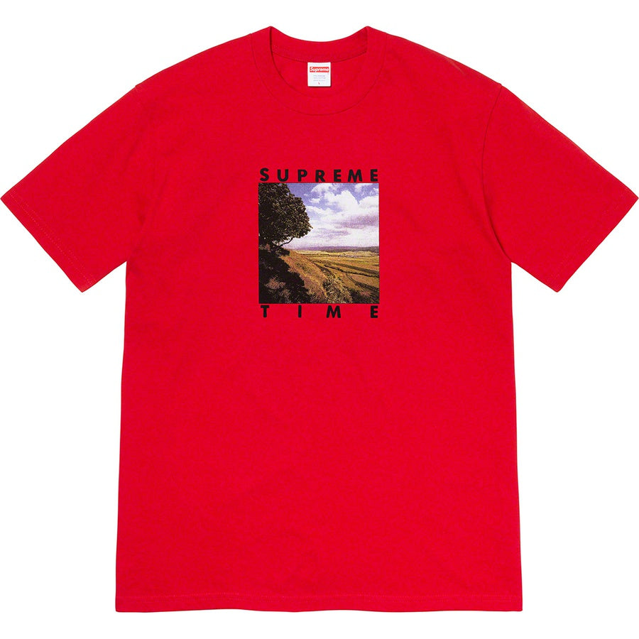 Supreme Time Red TShirt. Size Large