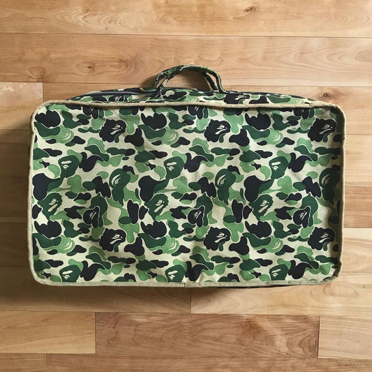 BAPE Green ABC Camo Boston Bag