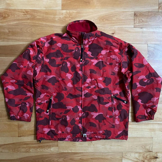 BAPE OG Red Camo Fleece Lined Jacket