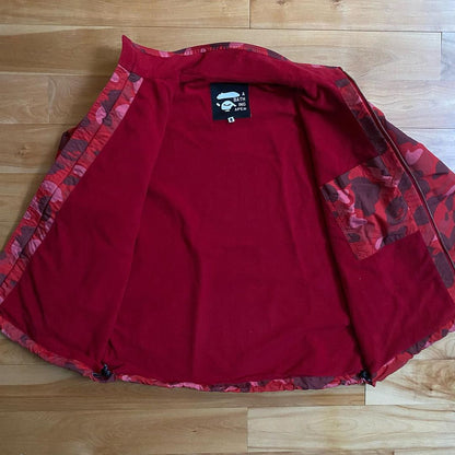 BAPE OG Red Camo Fleece Lined Jacket