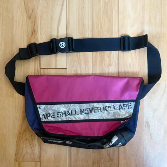 BAPE Pink 3M Messenger Bag