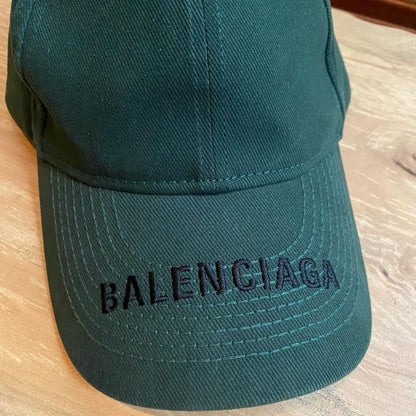 Balenciaga Logo Embroidered Cotton Twill Baseball Cap