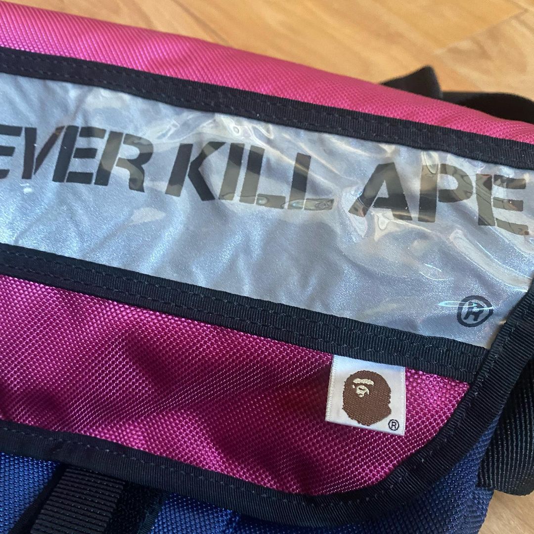 BAPE Pink 3M Messenger Bag