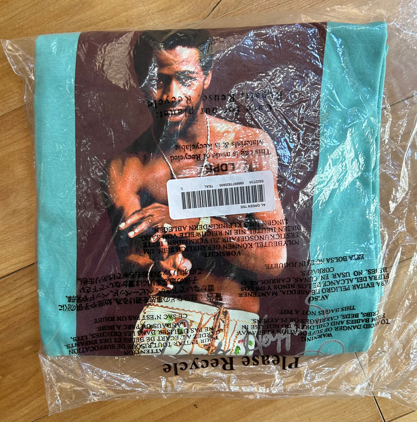 Supreme Teal Al Green Tee Tshirt. Size Large