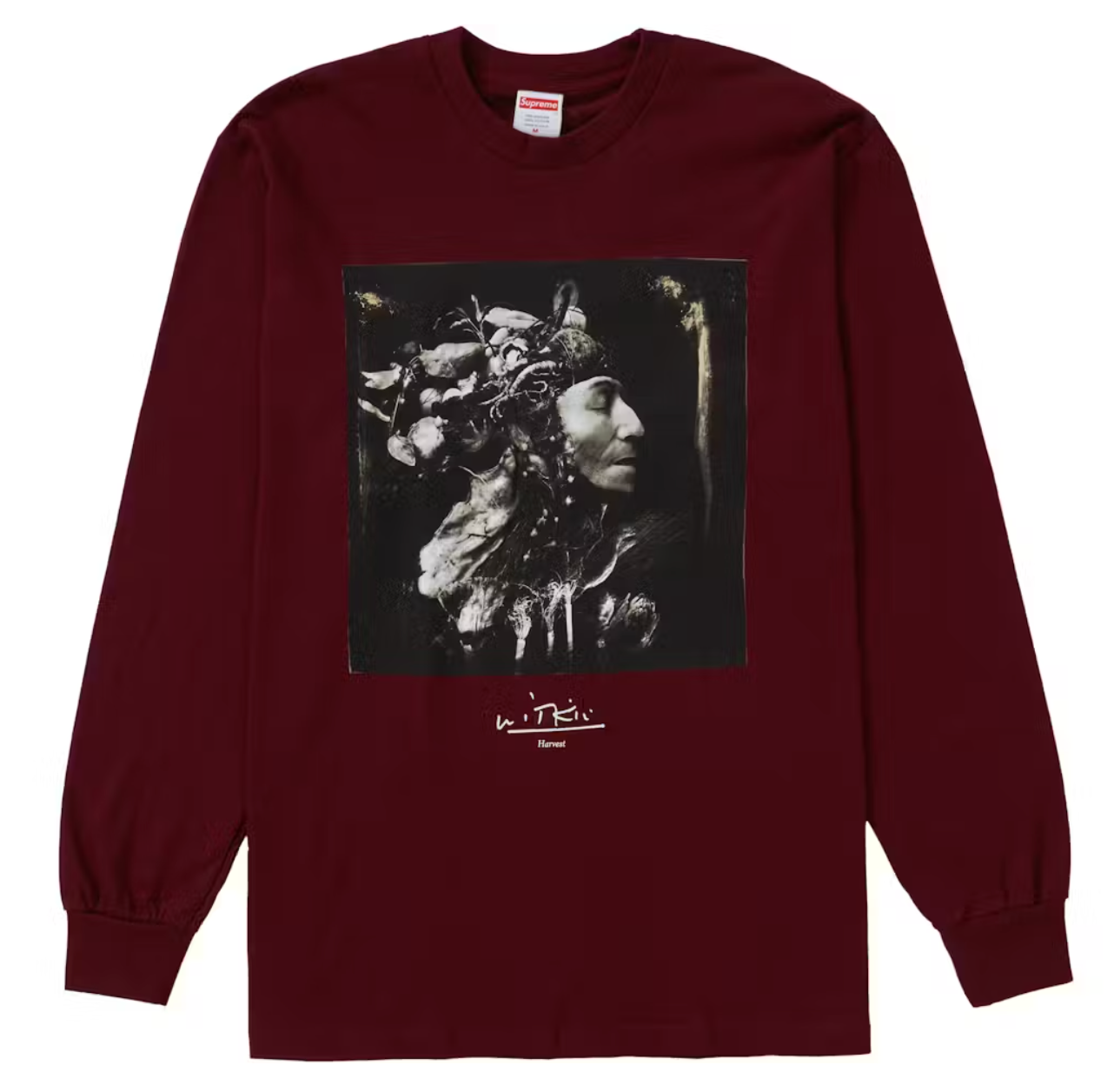 Supreme Harvest Burgundy Long-sleeve TShirt. Size Medium