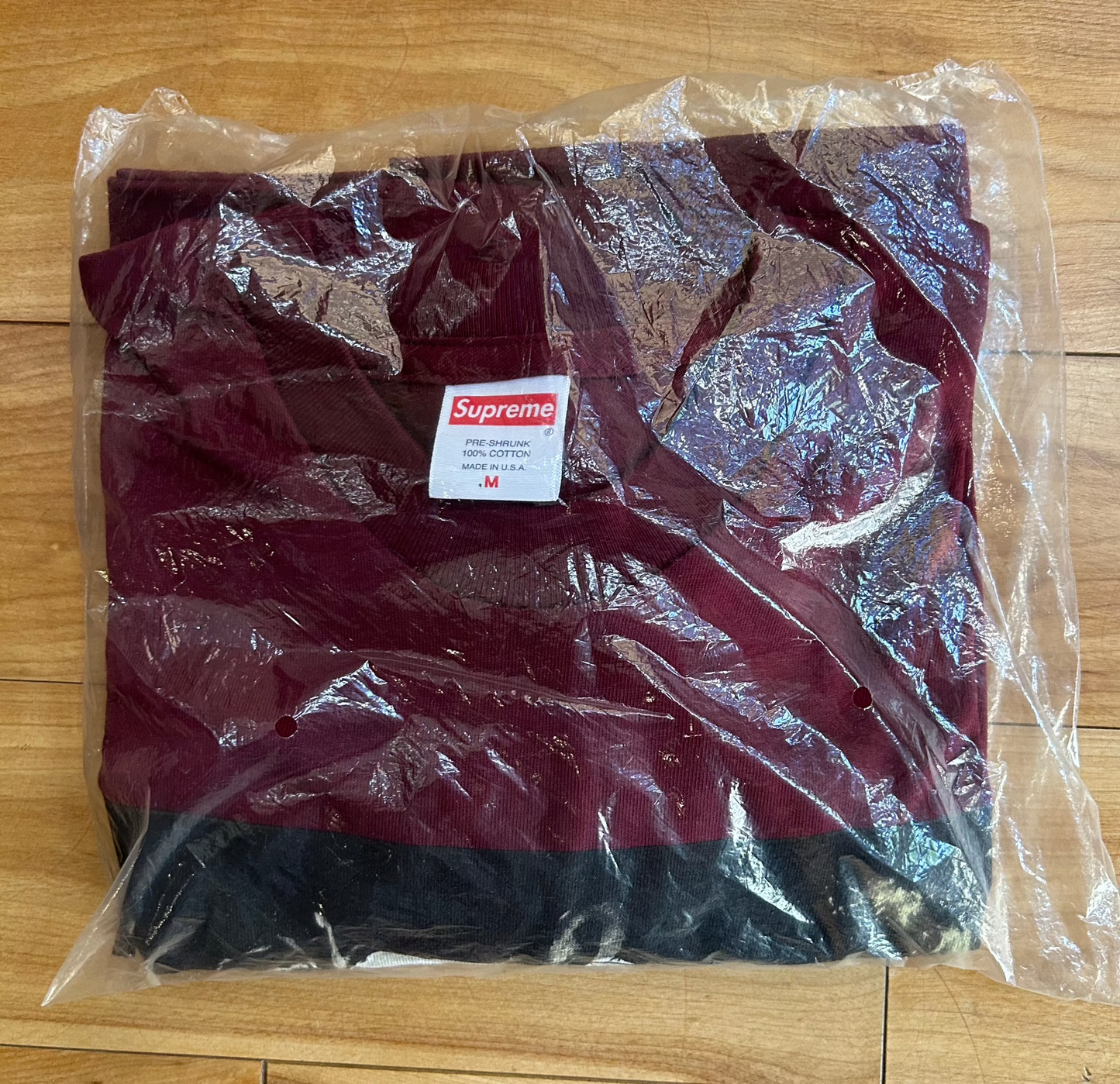 Supreme Harvest Burgundy Long-sleeve TShirt. Size Medium